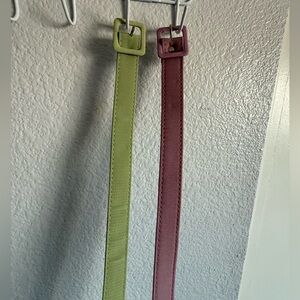 Tatyana retro style belts green and pink